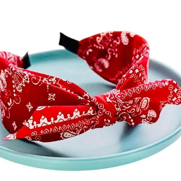 Women’s Multi-Color Paisley Bow Headband – Bosimi Style - Picture 2 of 8